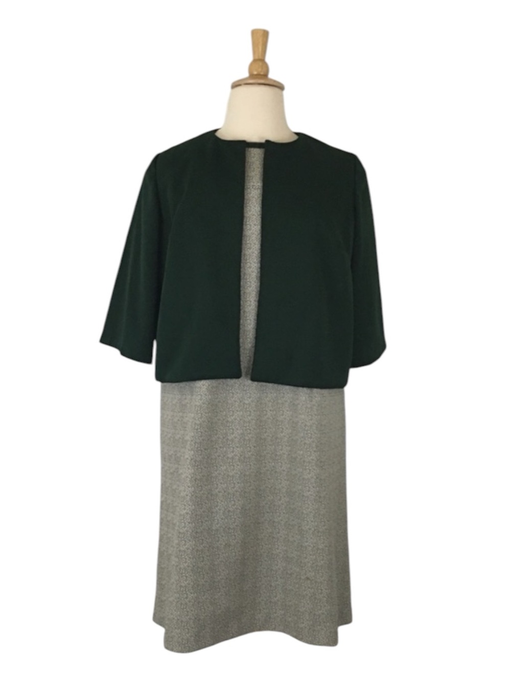 Vintage 70s Women’s‎ XL Sleeveless Shift & 3/4 Sleeve Jacket Set